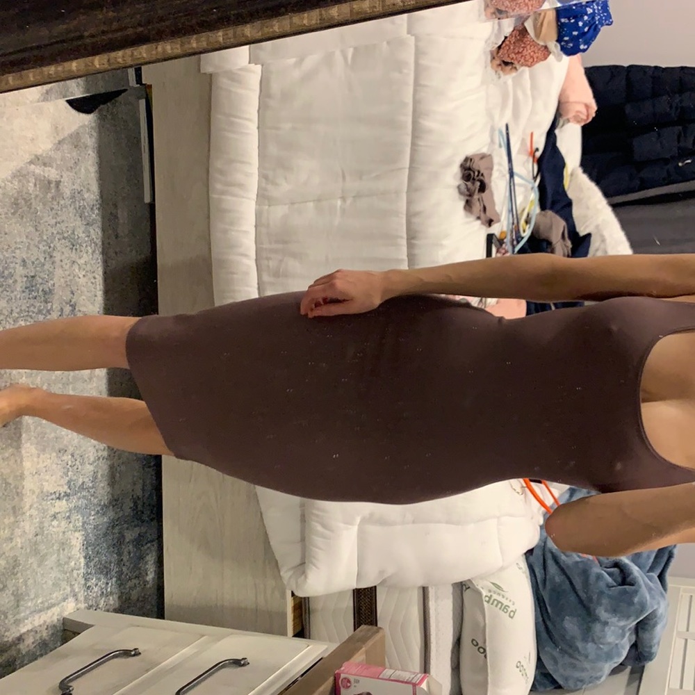 Midi length dress
